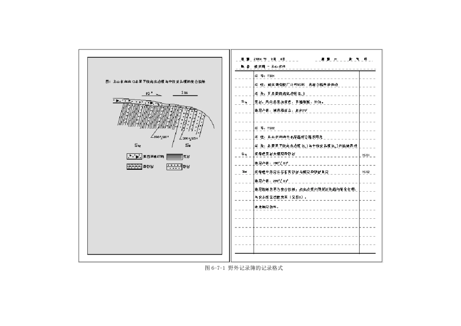 地质调查野外原始记录格式及采样要求_第3页