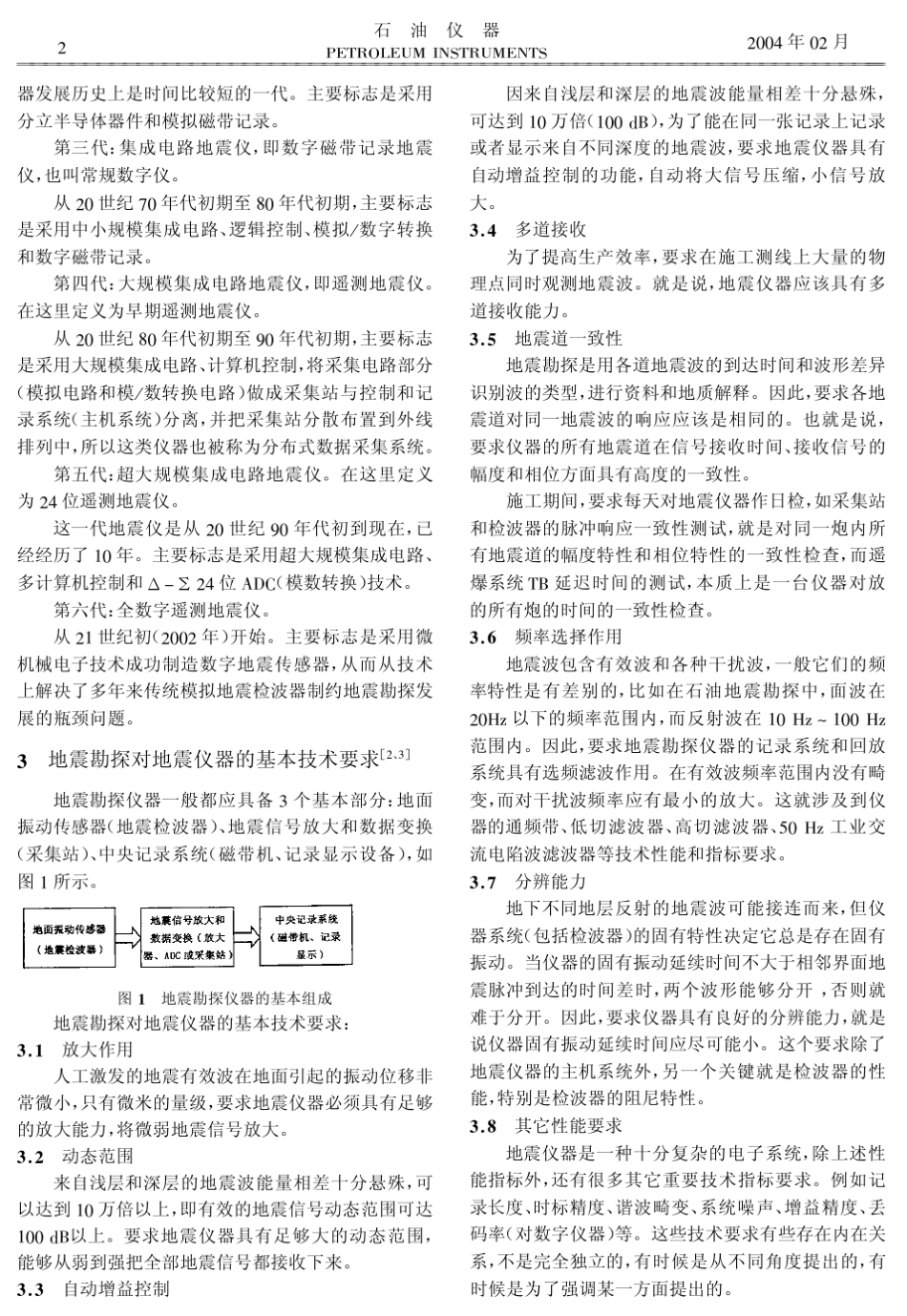 地震勘探仪器的发展、时代划分及其技术特征_第2页