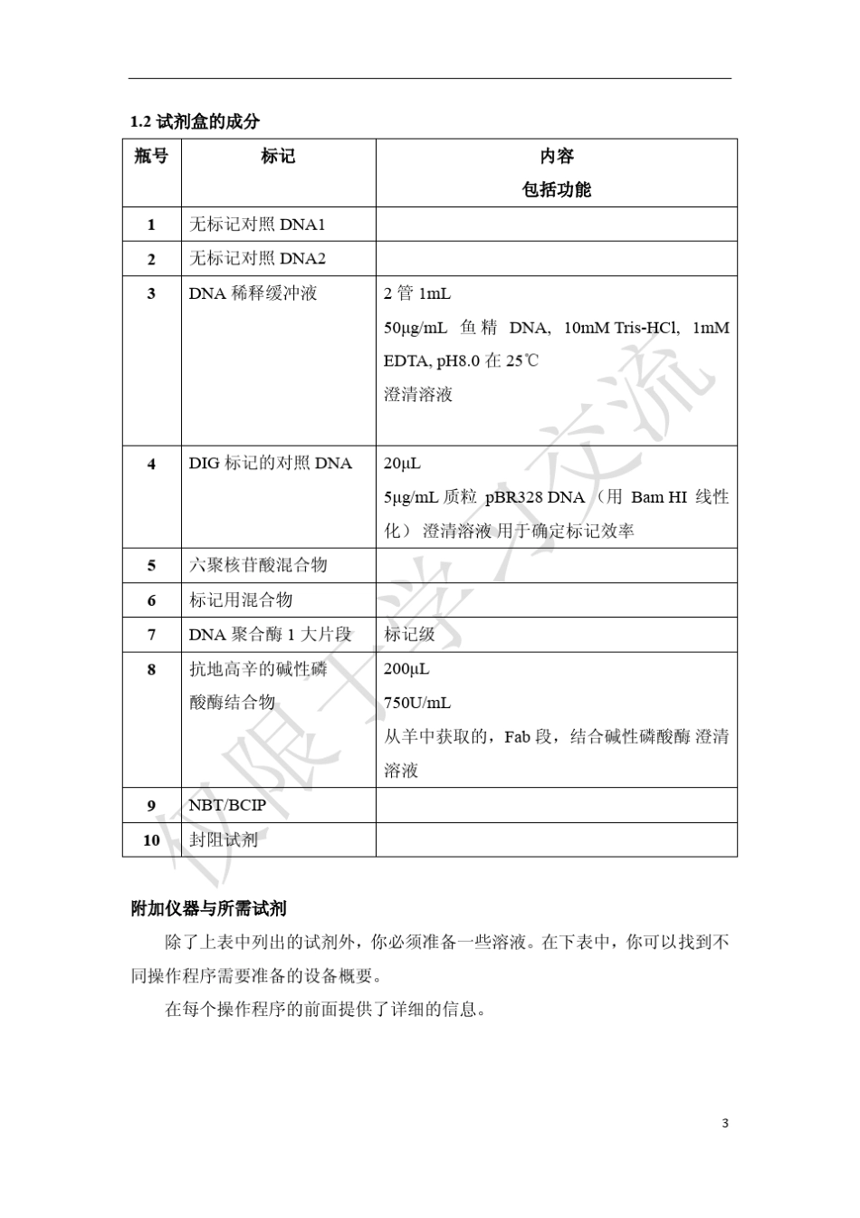 地高辛杂交试剂盒说明书_第3页