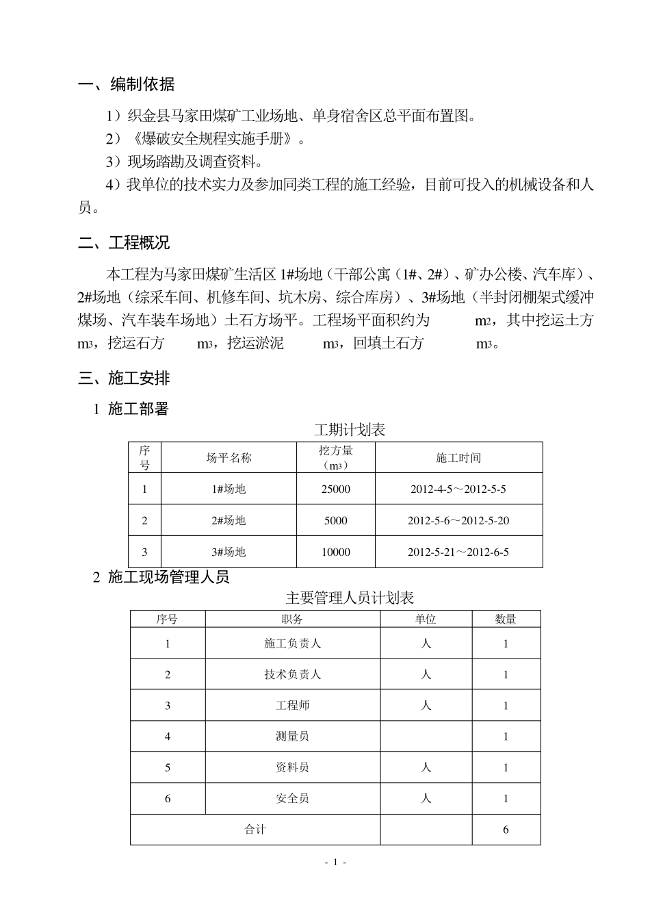 场平土石方开挖专项施工方案_第3页
