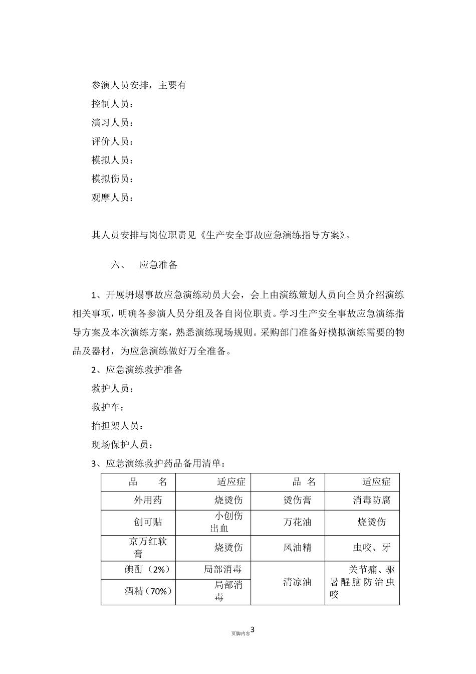 坍塌事故应急演练方案_第3页