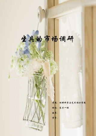 坐具的市场调研