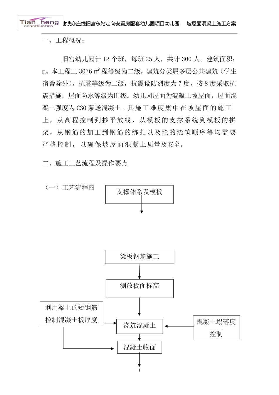 坡屋面现浇混凝土施工方案_第2页