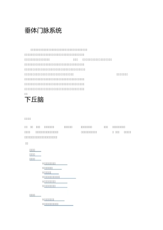 垂体门脉系统下丘脑