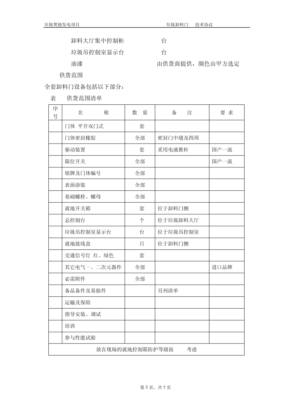 垃圾卸料门技术规范(请参考)_第3页
