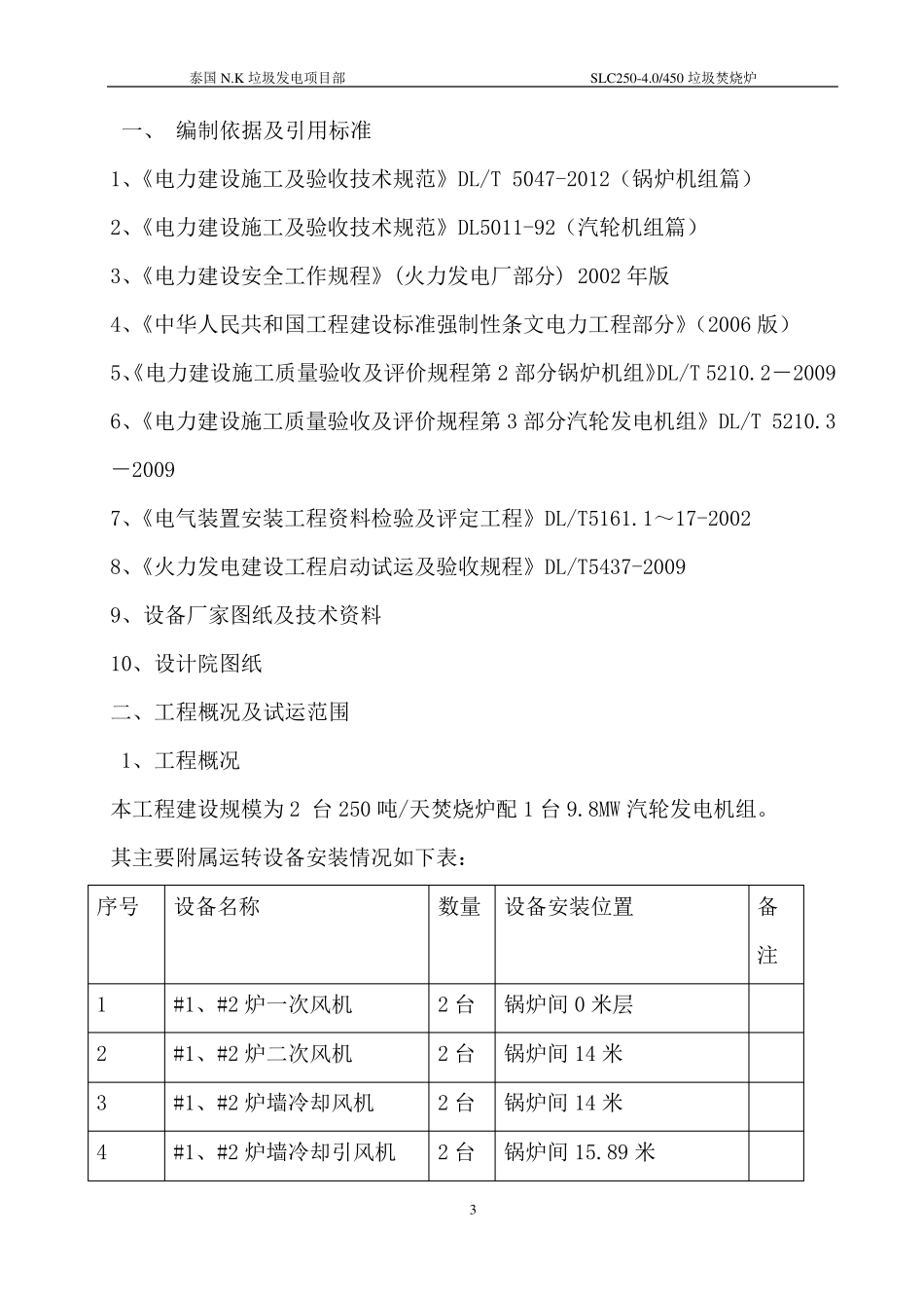 垃圾焚烧炉单体调试方案_第3页