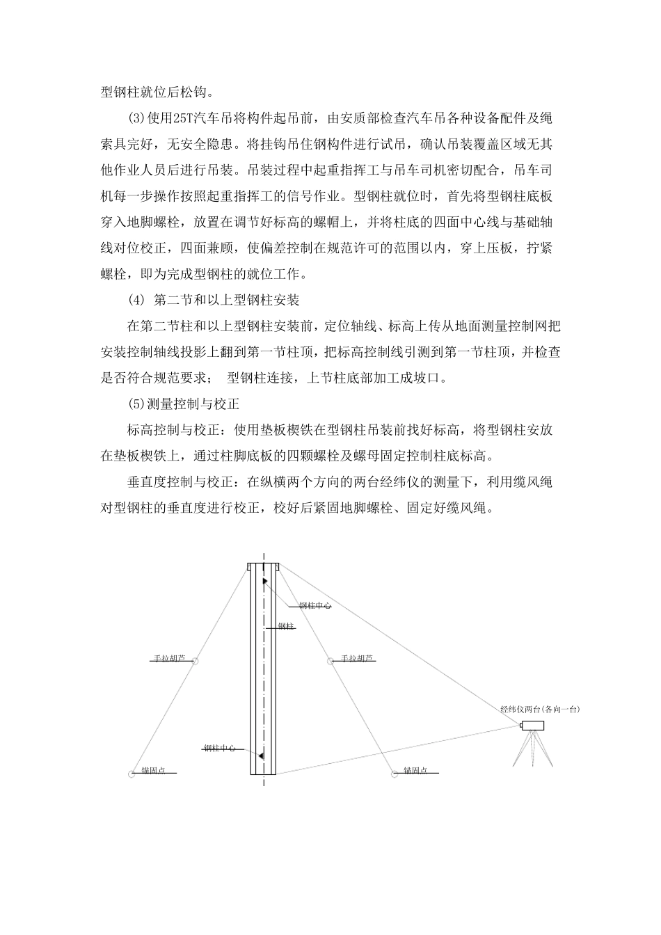型钢柱工艺流程及安装方法_第2页