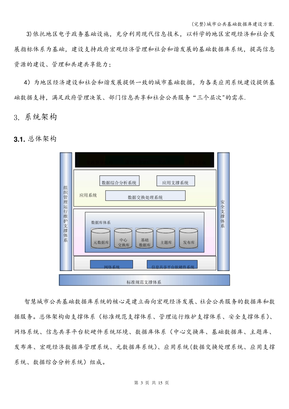 城市公共基础数据库建设方案._第3页