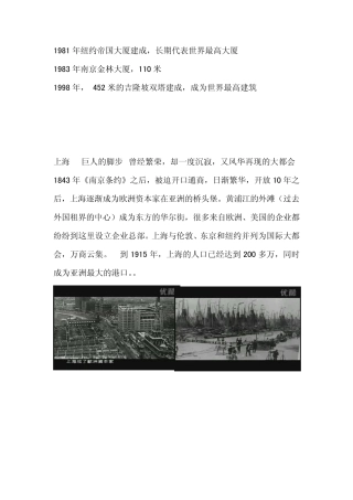 城市的远见—上海