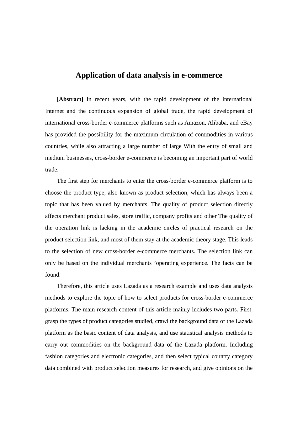 电子商务-基于数据分析的东南亚lazada选品研究_第2页