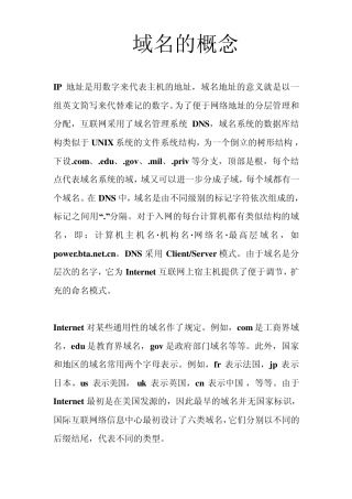 域名与域名系统