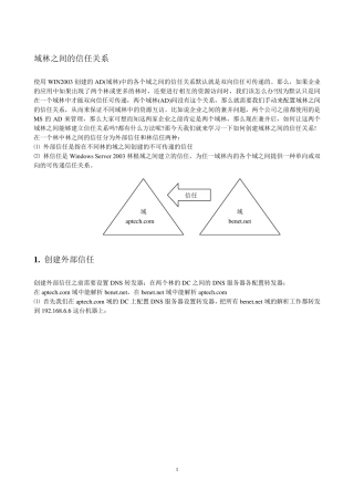 域林之间的信任关系