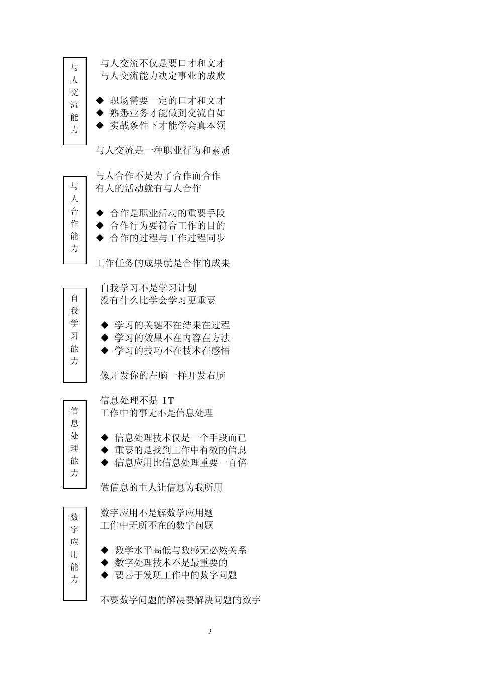 培养职业核心能力提升大学生综合素质_第3页