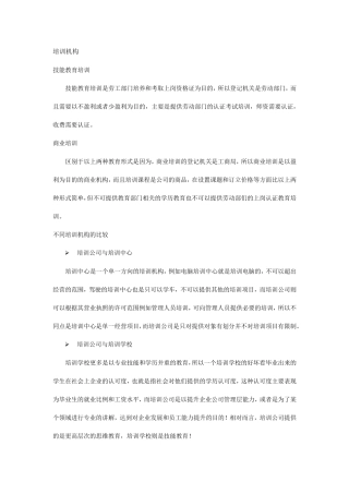 培训机构目前国内知名培训机构排名