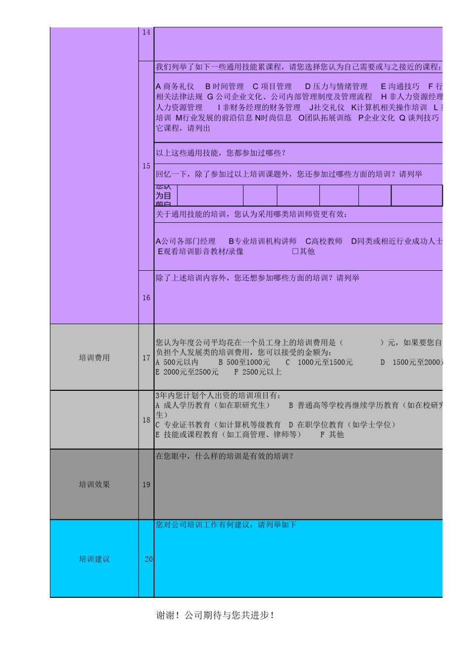 培训需求调查表员工版本_第3页