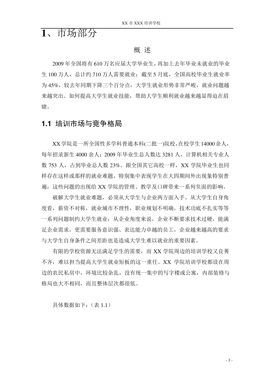 培训项目策划书_第3页