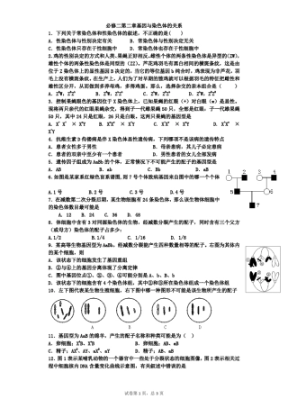 基因与染色体的关系
