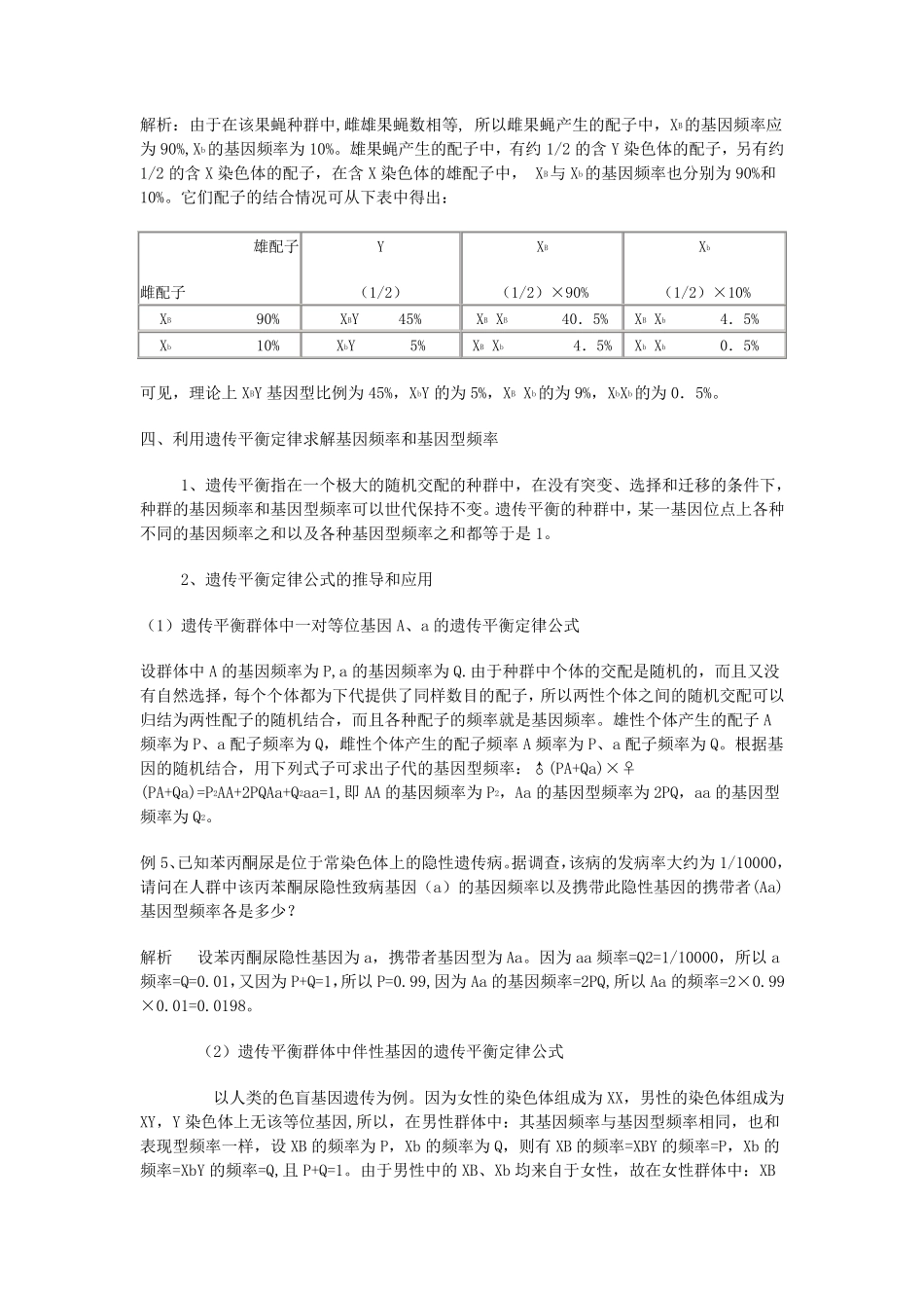 基因频率和基因频率的计算_第2页