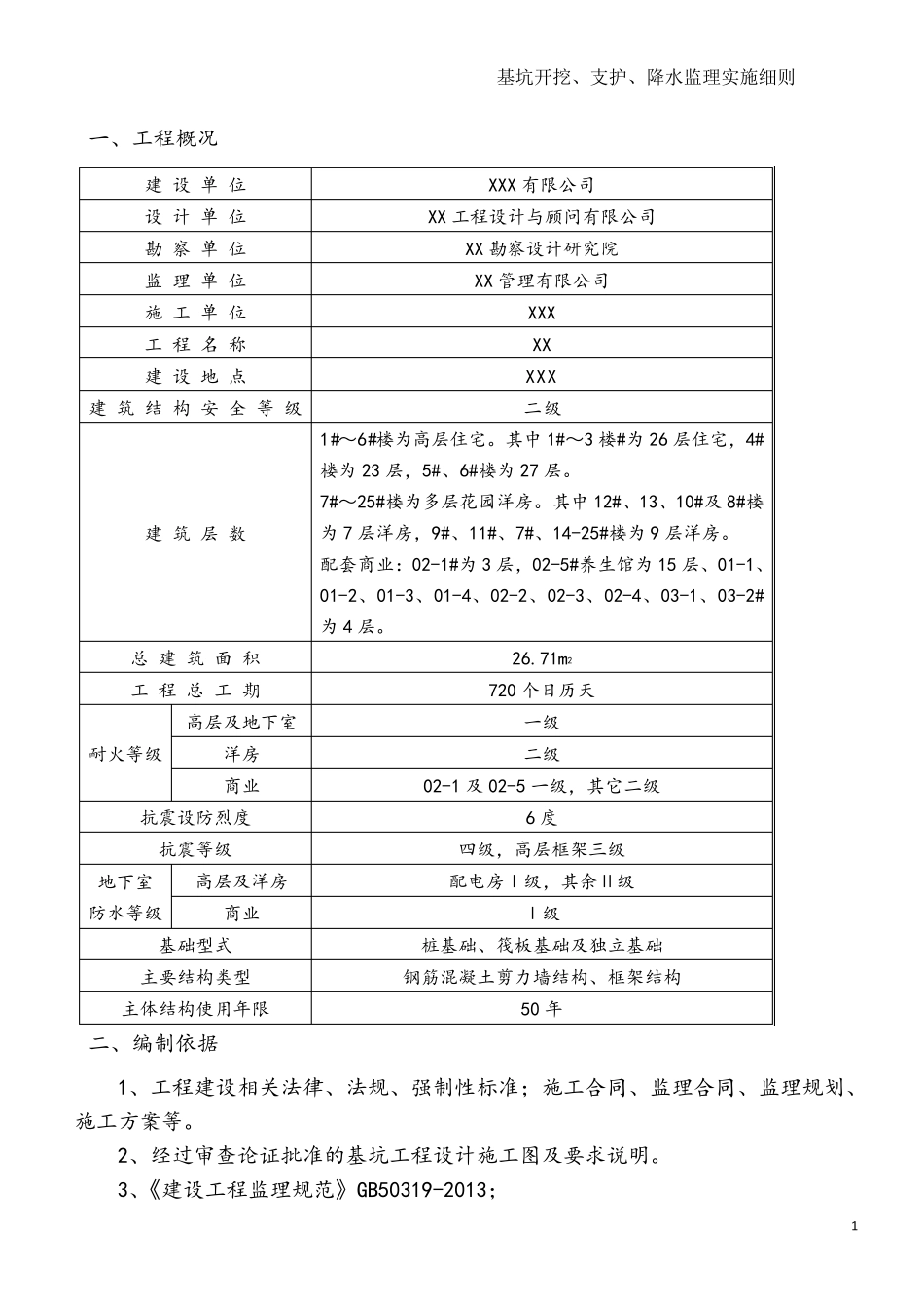 基坑开挖、支护、降水监理实施细则_第3页