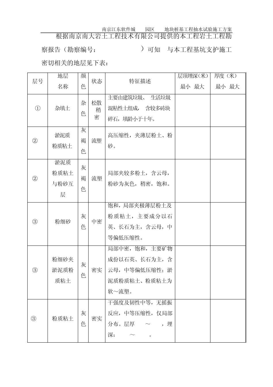 基坑支护降水(抽水)试验方案_第3页