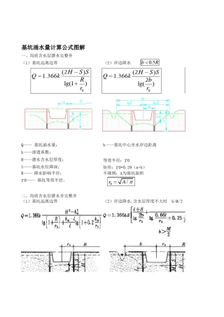 基坑涌水量计算标准
