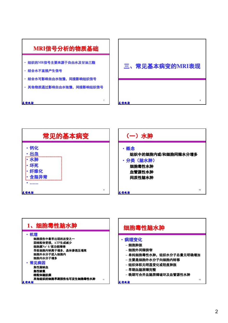 基本病变的MRI信号分析：水肿、坏死及纤维化_第2页