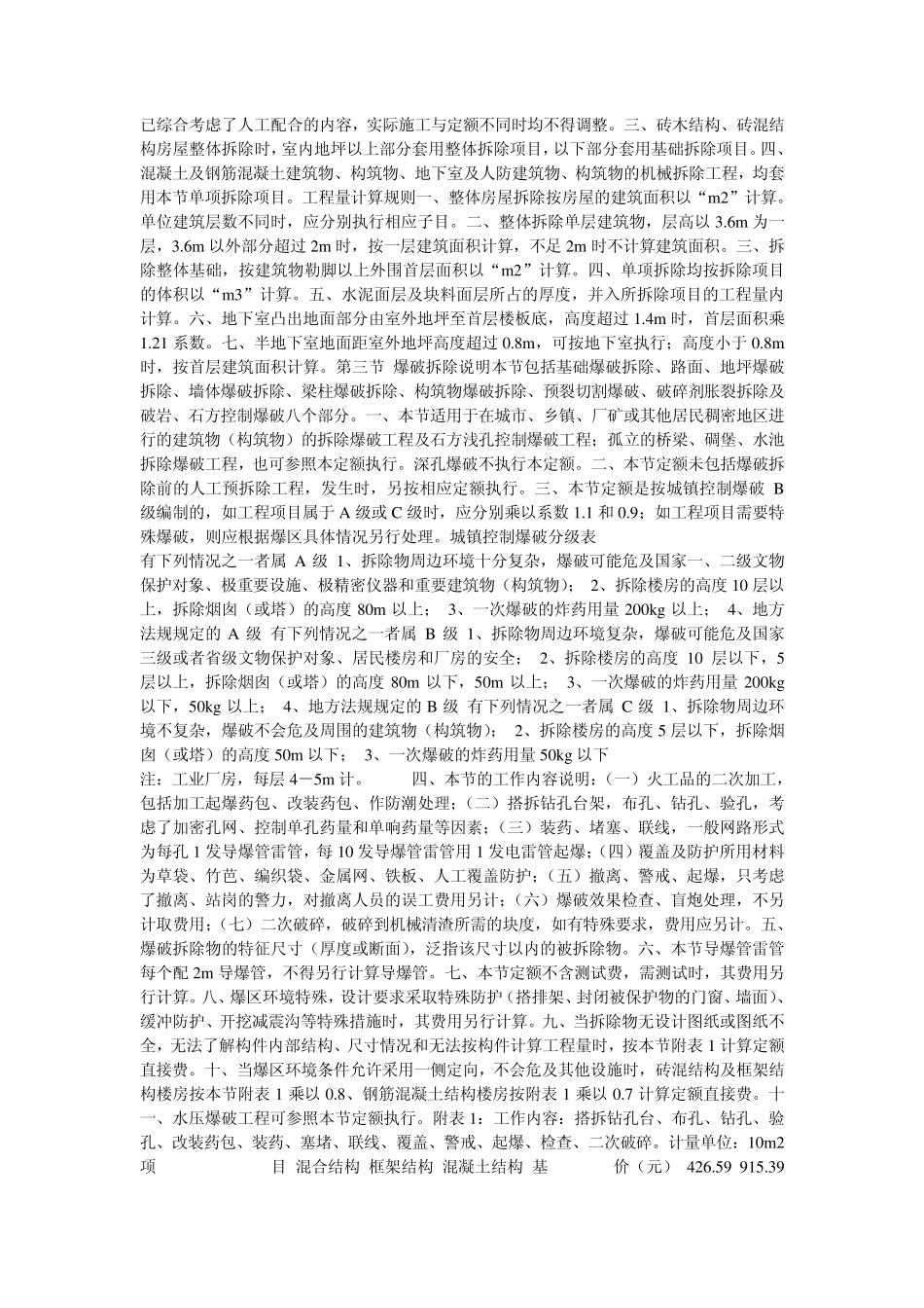 山东省房屋修缮工程计价定额工程量计算规则_第3页