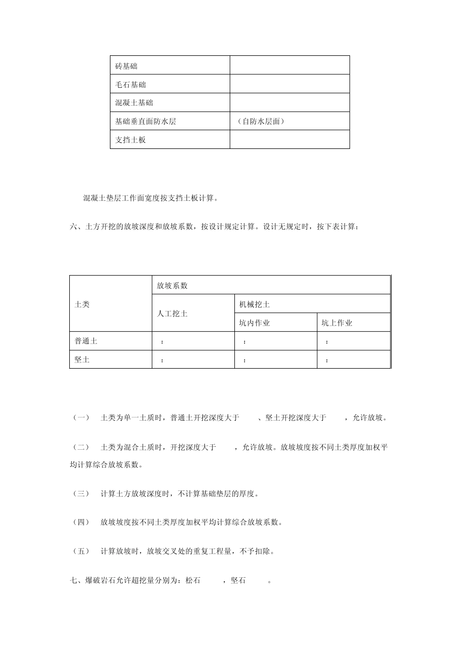 山东省消耗量定额土石方工程量计算规则_第2页