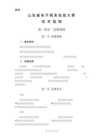 山东省电子商务技能大赛