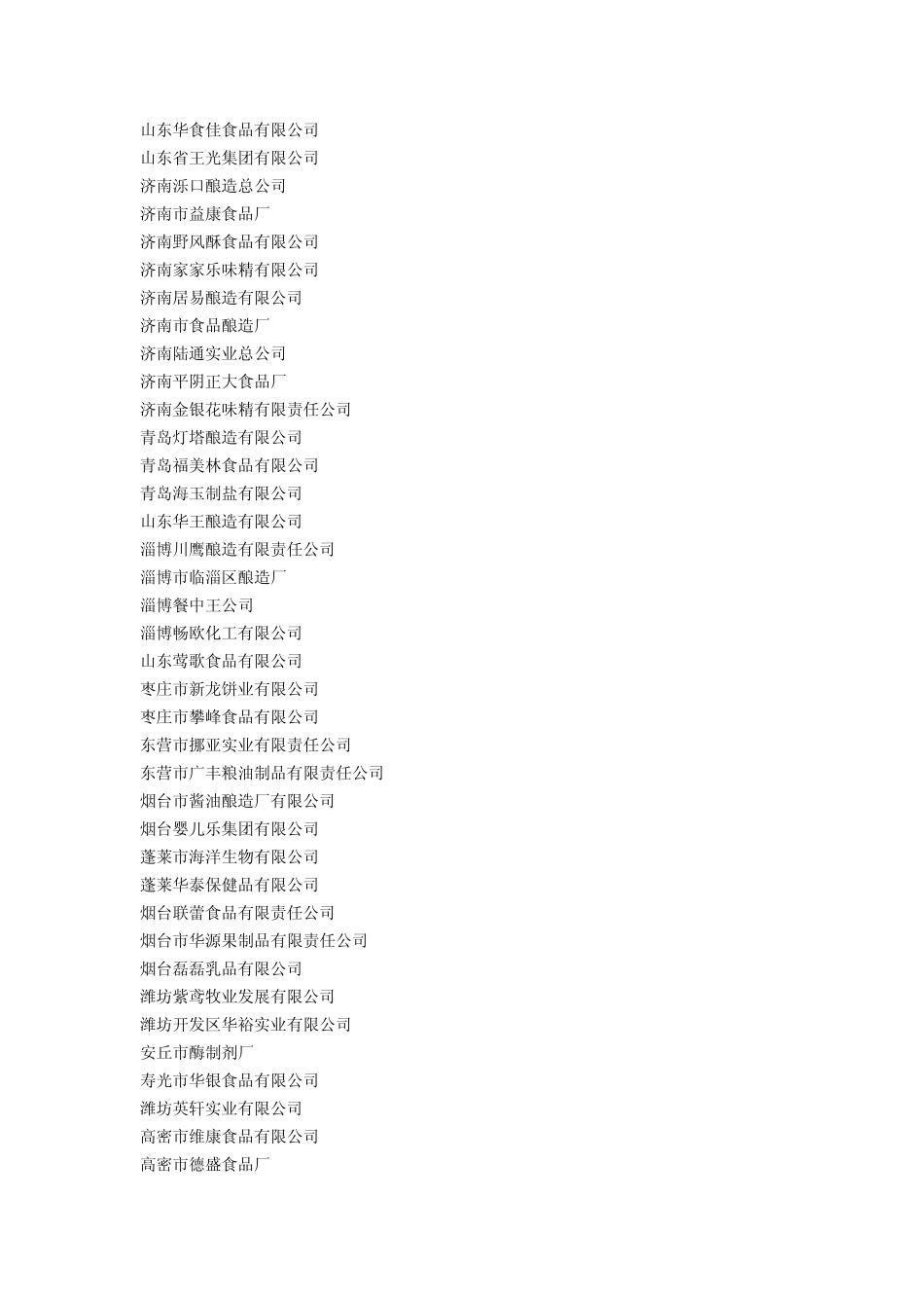 山东食品企业_第1页