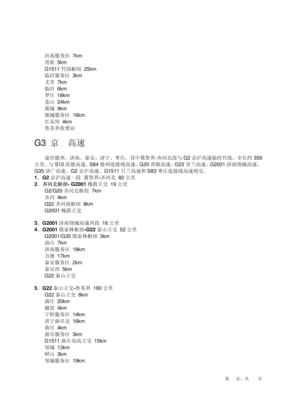 山东高速公路详细行程_第3页
