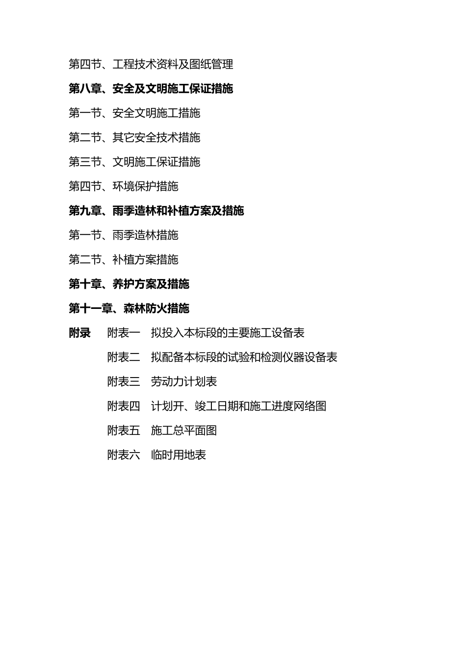 山地造林施工组织设计方案_第2页