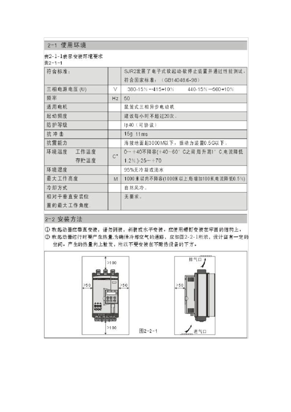 山宇SJR2系列软起动器说明书_第3页
