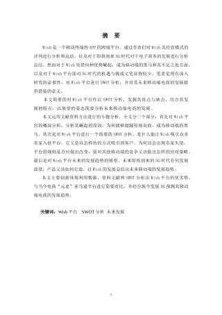 电子商务专业-WISH平台的SWOT分析