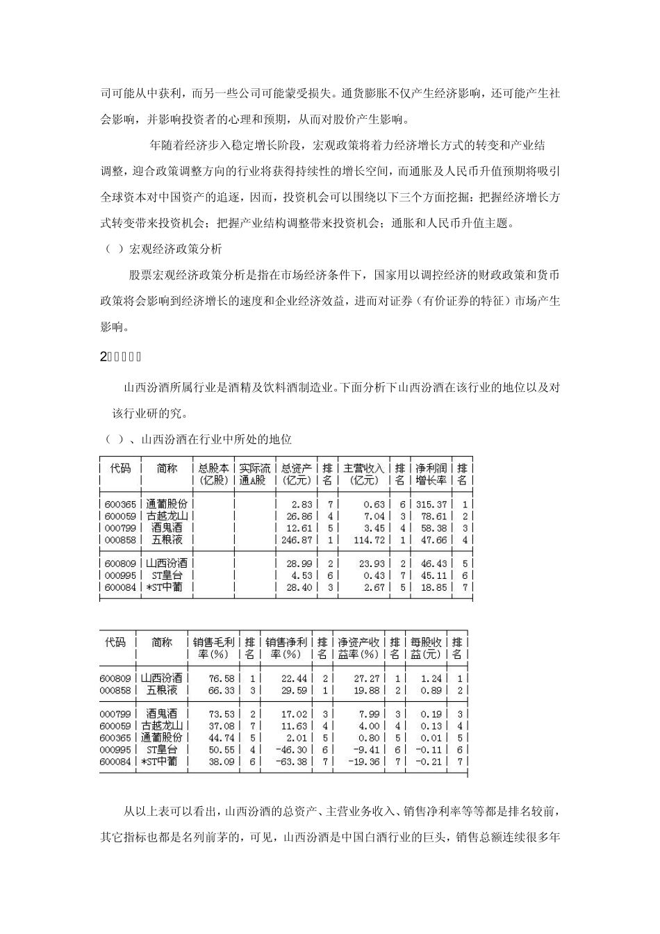 山西汾酒投资分析报告_第3页
