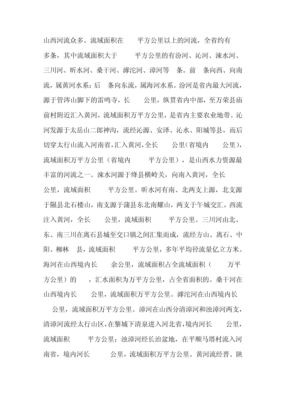 山西河流简介_第1页