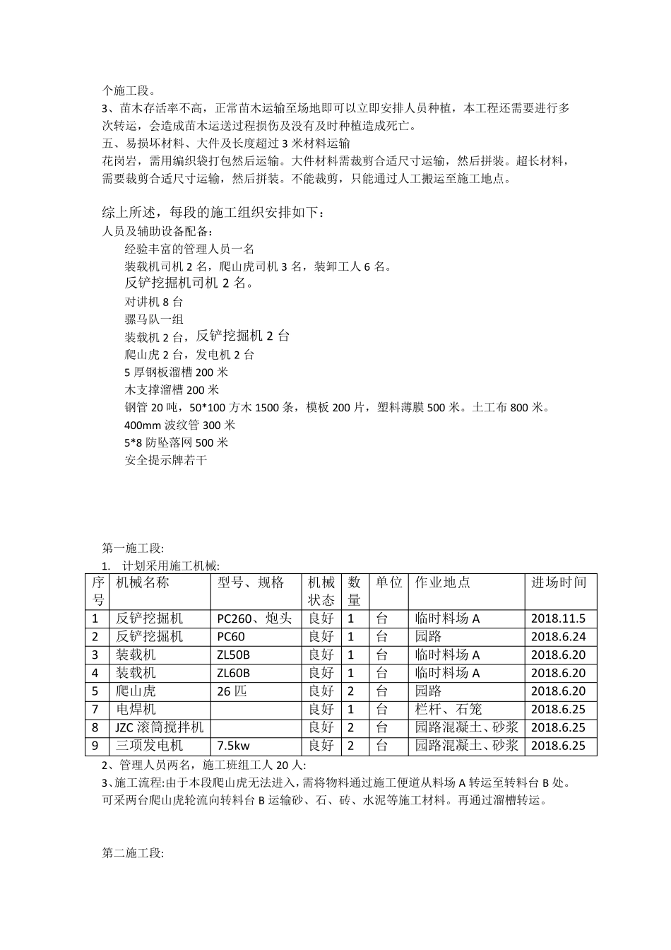 山顶公园材料运输方案_第3页