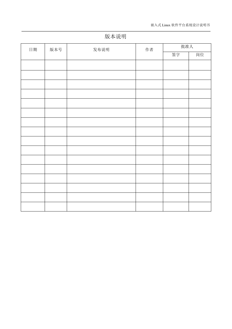 嵌入式Linux软件平台系统设计说明书_第2页
