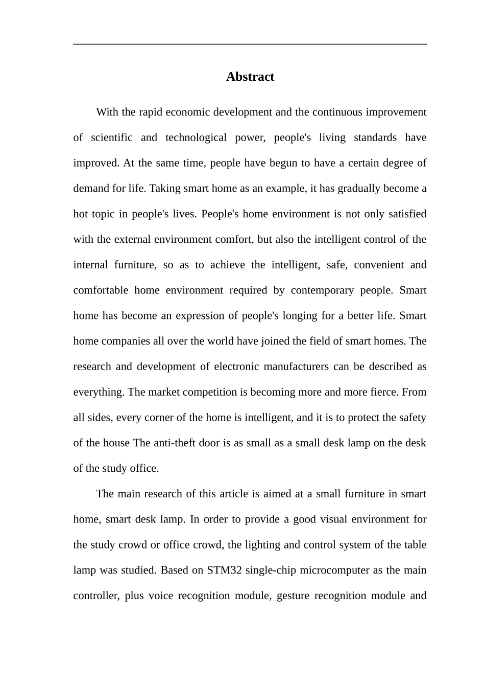 电子信息工程基于单片机语音识别手势控制的温感智能台灯_第3页