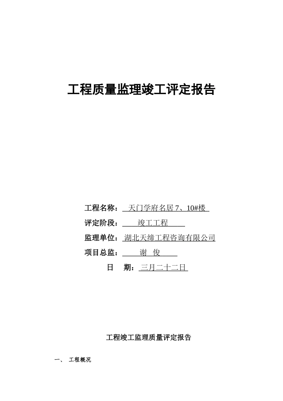2025年竣工评估报告_第1页