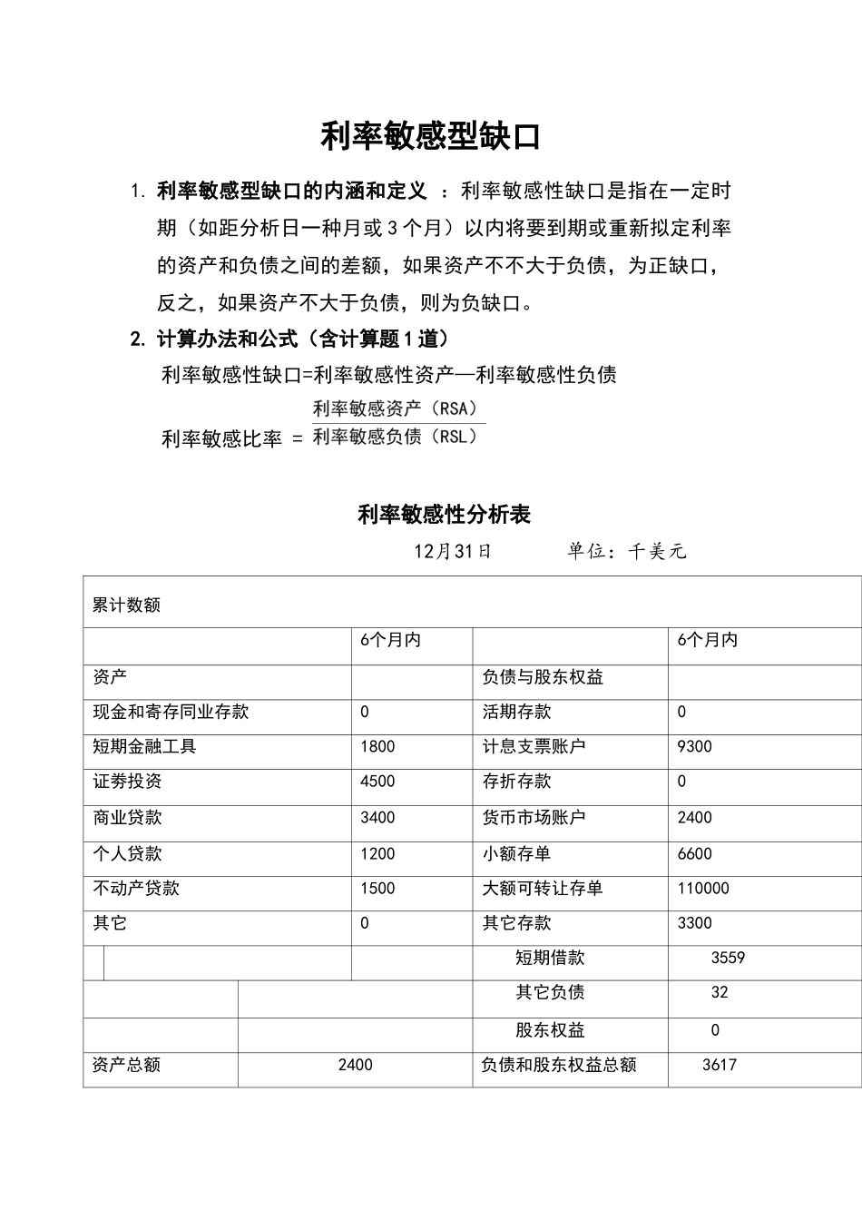 2025年商业银行缺口分析_第2页