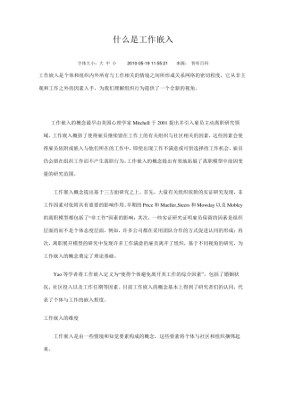 工作嵌入理论