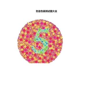 2025年色盲色弱测试图大全