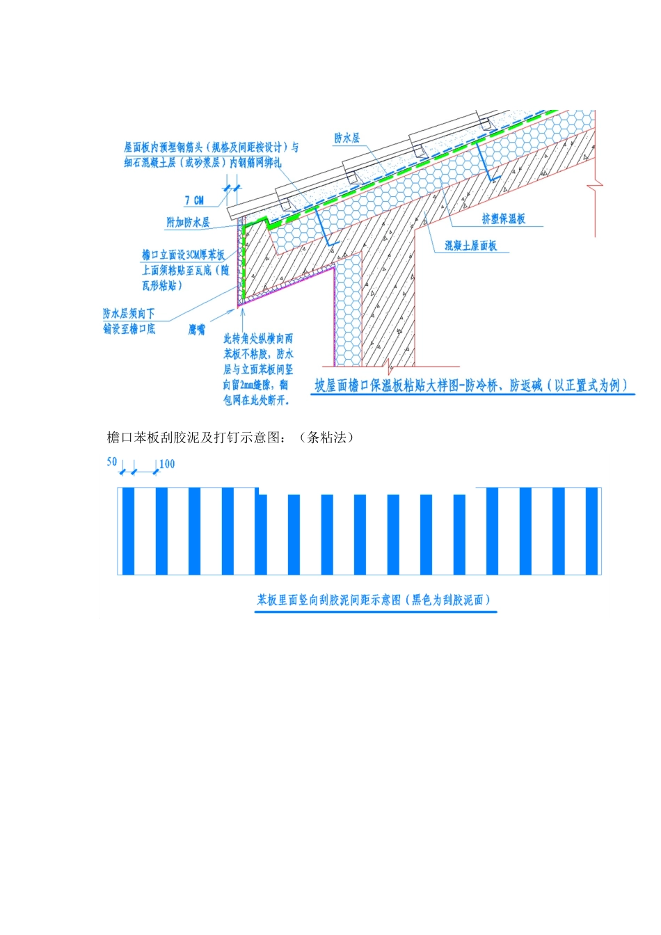 2025年屋面檐口保温板粘贴大样图做法防冷桥防返碱_第2页