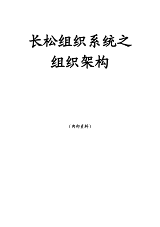 2025年长松组织系统七大系统示例组织结构系统