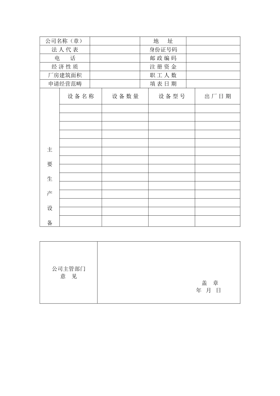 2025年河北省印刷经营许可证申请表_第2页