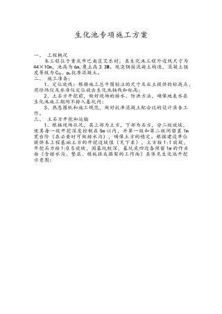 2025年生化池专项施工方案设计