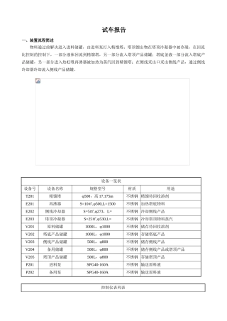 2025年试车报告