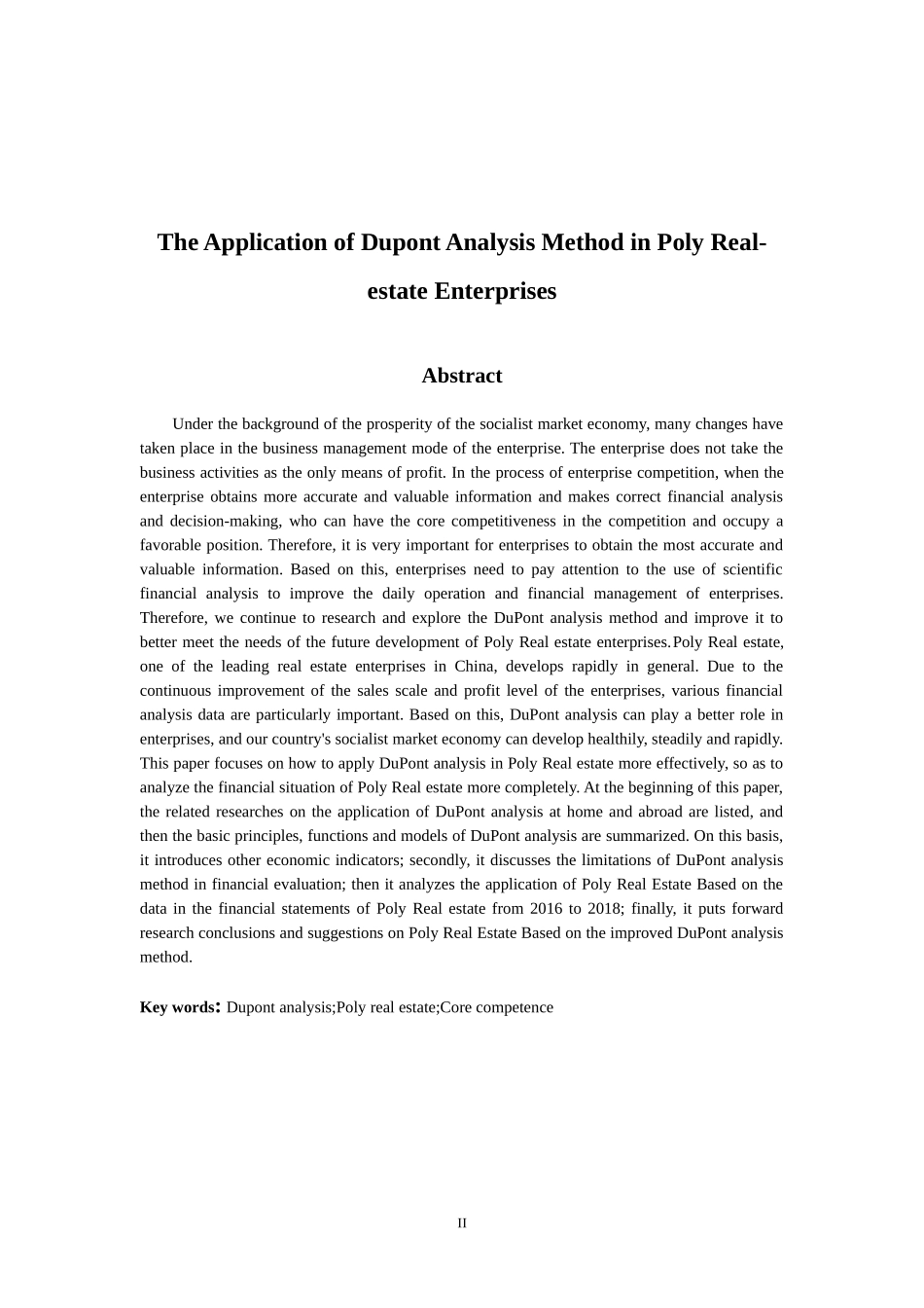杜邦分析法在保利地产企业应用 会计财务管理专业_第2页