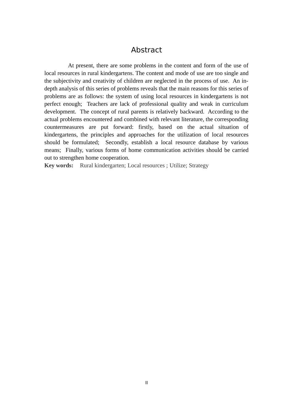 对农村幼儿园现状调查_第2页